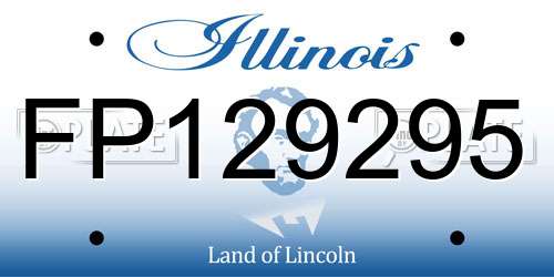 FP129295 Illinois License Plate