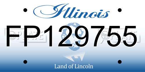 FP129755 Illinois License Plate