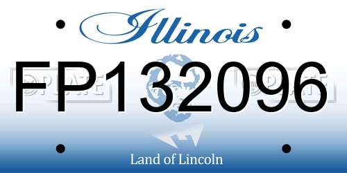 FP132096 Illinois License Plate