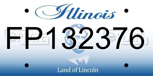 FP132376 Illinois License Plate