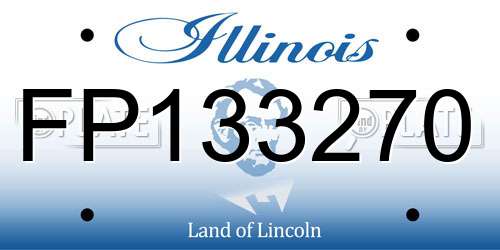 FP133270 Illinois License Plate