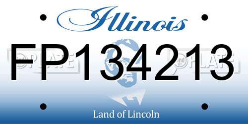 FP134213 Illinois License Plate