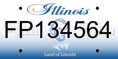 FP134564 Illinois License Plate