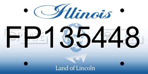 FP135448 Illinois License Plate