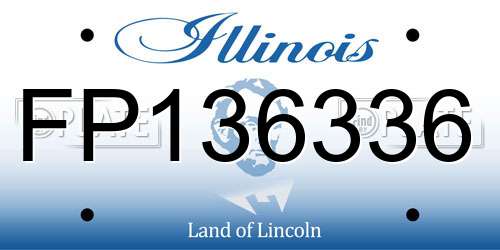 FP136336 Illinois License Plate