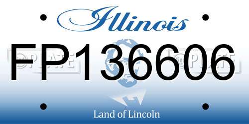 FP136606 Illinois License Plate