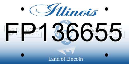 FP136655 Illinois License Plate