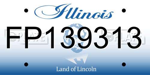 FP139313 Illinois License Plate