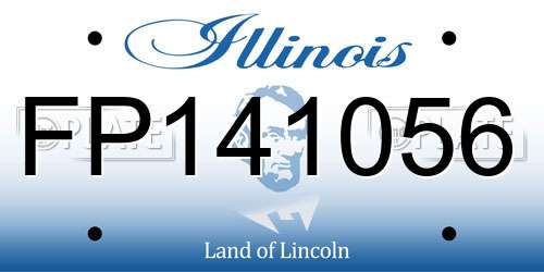 FP141056 Illinois License Plate