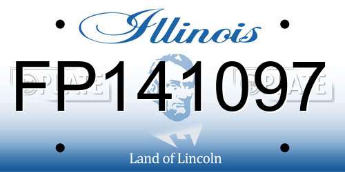 FP141097 Illinois License Plate