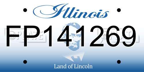 FP141269 Illinois License Plate