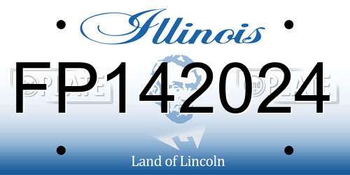 FP142024 Illinois License Plate