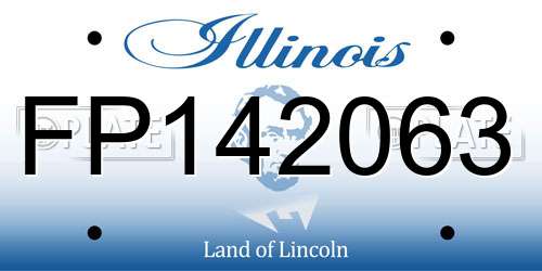 FP142063 Illinois License Plate