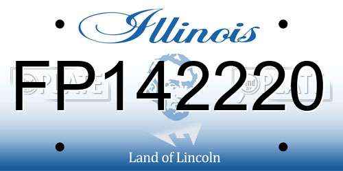 FP142220 Illinois License Plate