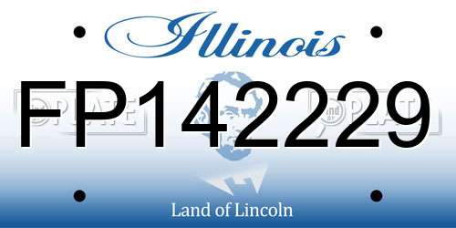 FP142229 Illinois License Plate