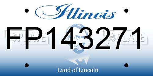 FP143271 Illinois License Plate