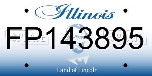 FP143895 Illinois License Plate