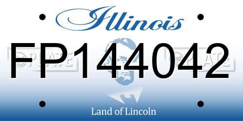 FP144042 Illinois License Plate