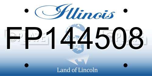 FP144508 Illinois License Plate