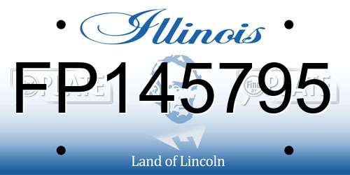 FP145795 Illinois License Plate