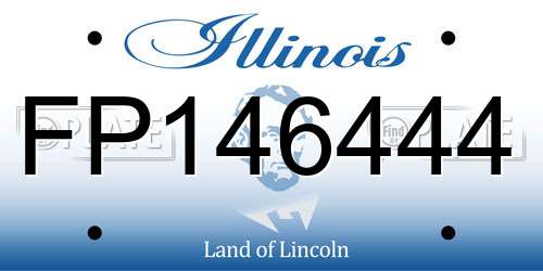 FP146444 Illinois License Plate