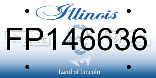 FP146636 Illinois License Plate