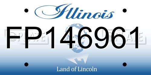 FP146961 Illinois License Plate