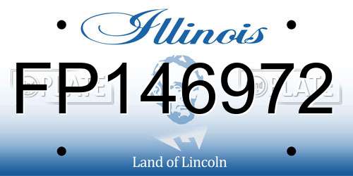 FP146972 Illinois License Plate