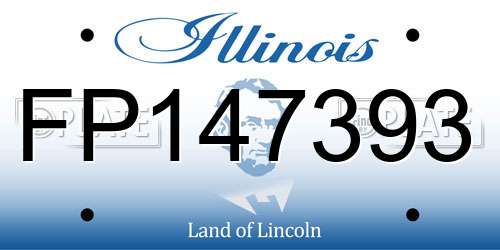 FP147393 Illinois License Plate