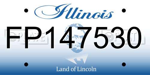 FP147530 Illinois License Plate