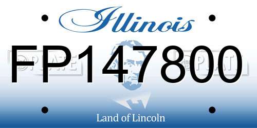 FP147800 Illinois License Plate