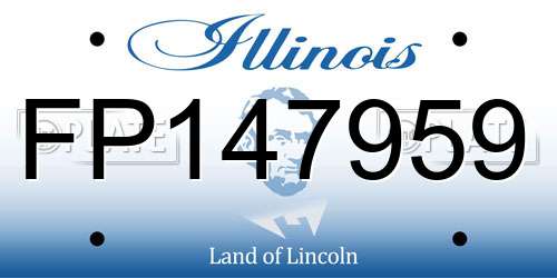 FP147959 Illinois License Plate