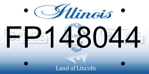 FP148044 Illinois License Plate