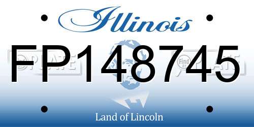 FP148745 Illinois License Plate