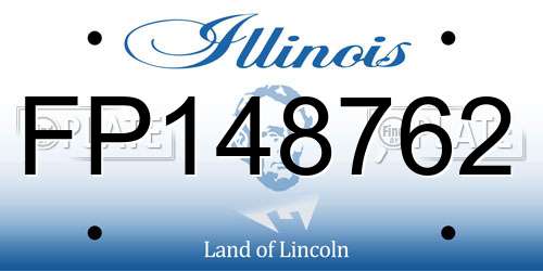 FP148762 Illinois License Plate