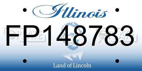 FP148783 Illinois License Plate