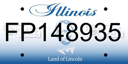 FP148935 Illinois License Plate
