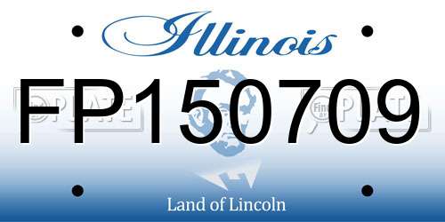 FP150709 Illinois License Plate