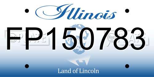 FP150783 Illinois License Plate