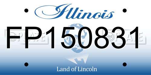 FP150831 Illinois License Plate