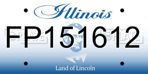 FP151612 Illinois License Plate