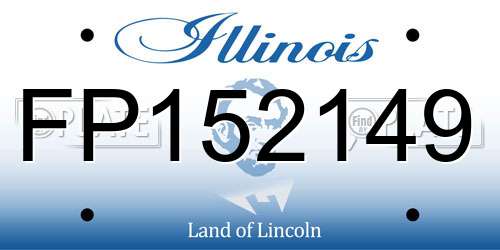 FP152149 Illinois License Plate