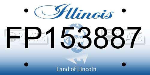 FP153887 Illinois License Plate
