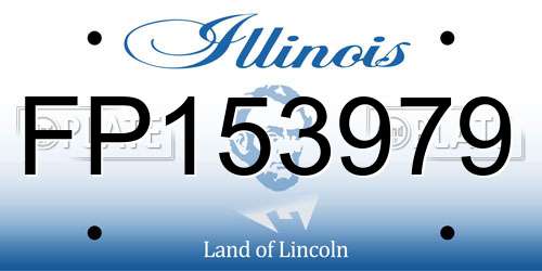 FP153979 Illinois License Plate