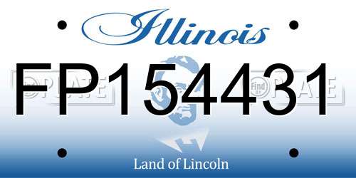 FP154431 Illinois License Plate