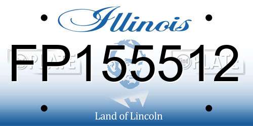 FP155512 Illinois License Plate