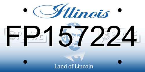 FP157224 Illinois License Plate