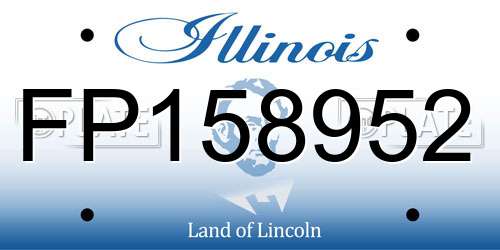 FP158952 Illinois License Plate