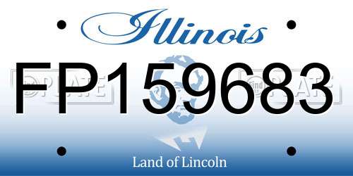 FP159683 Illinois License Plate