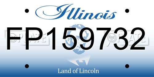 FP159732 Illinois License Plate